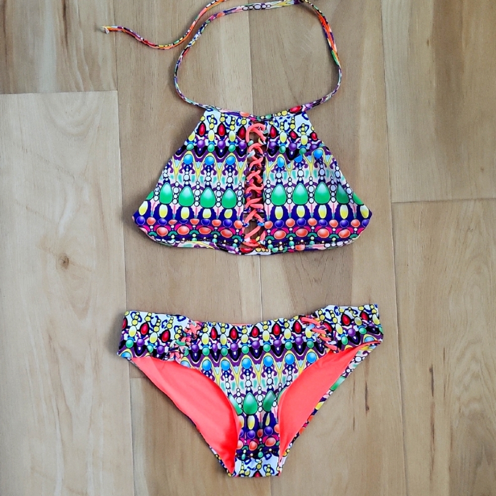 Reversible Exotic Bikini Swimsuit Sz S